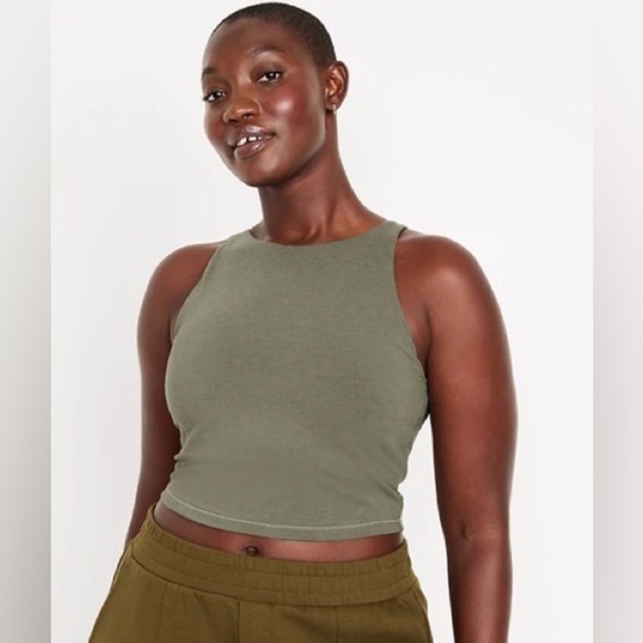 NWT! Stone Wall Light Support PowerChill Longline Sports Bra Tank 🤎 - Picture 7 of 9
